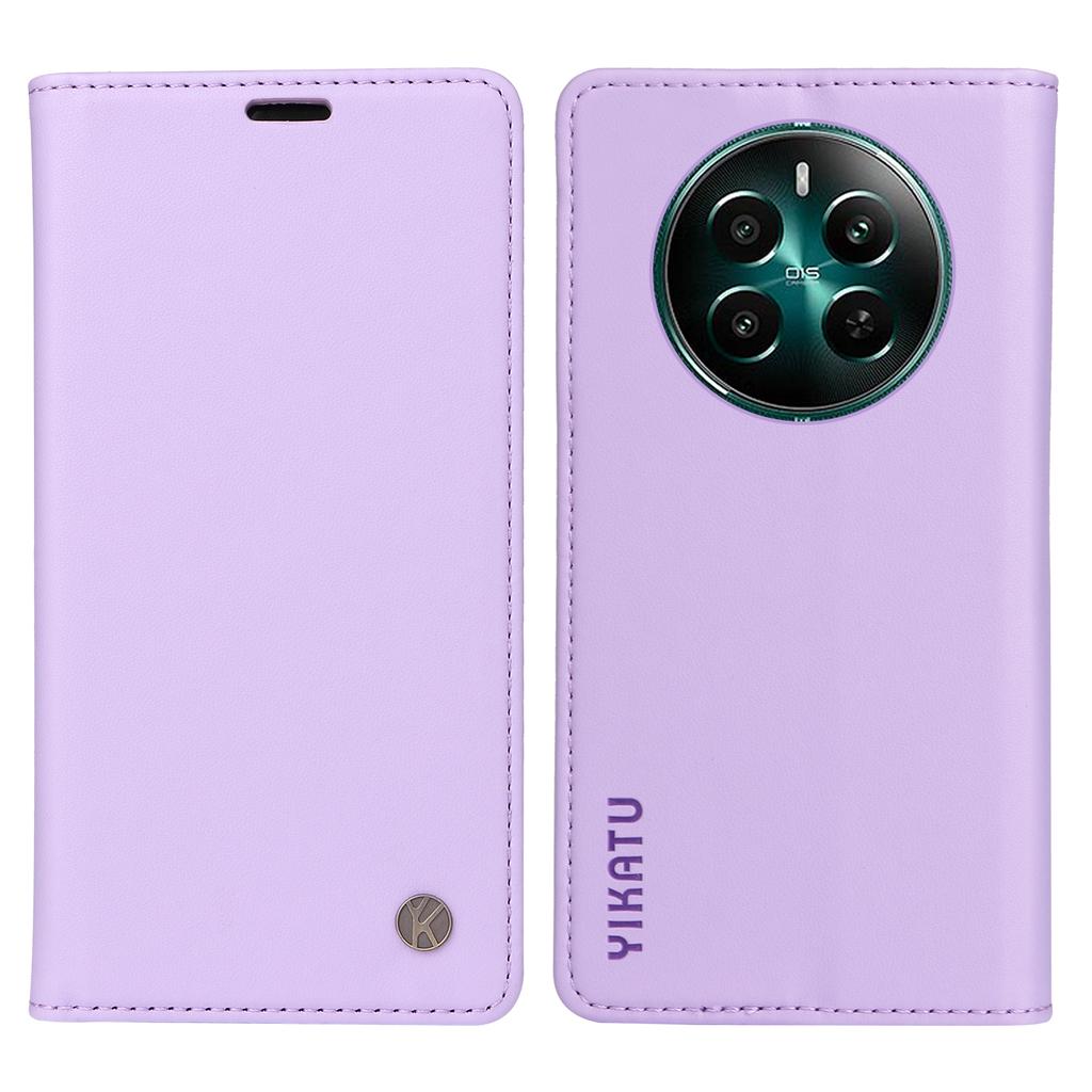 YIKATU YK-001 Для Realme 12 4G/12+ 5G Чехол Кожаный чехол для телефона с магнитной застежкой