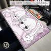 Hybxaxc Anime Kawaii Girls Gaming Mouse Pad 90x40 Pink Strawberry Pc Office Desk Accessories Large Gamer Nonslip Keyboard Mat
