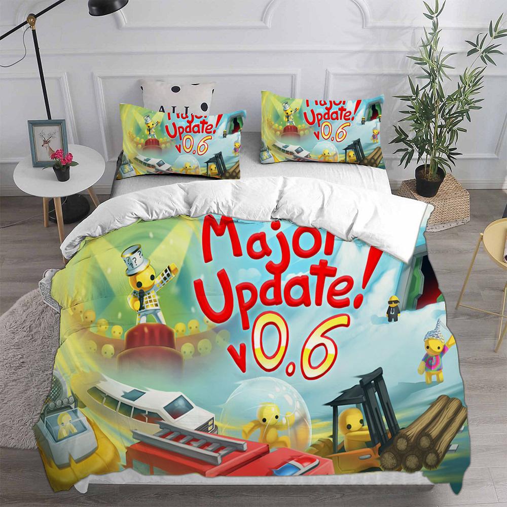 3D Print Wobbly & Life Single Twin Full Queen King Size Quilt Anime Bed Cover Pillow Case 2-3 Pieces Duvet Cover Bedding Sets