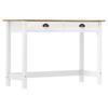VidaXL Console Table Hill with 2 Drawers 110x45x74 Cm Solid Pine Wood 288994