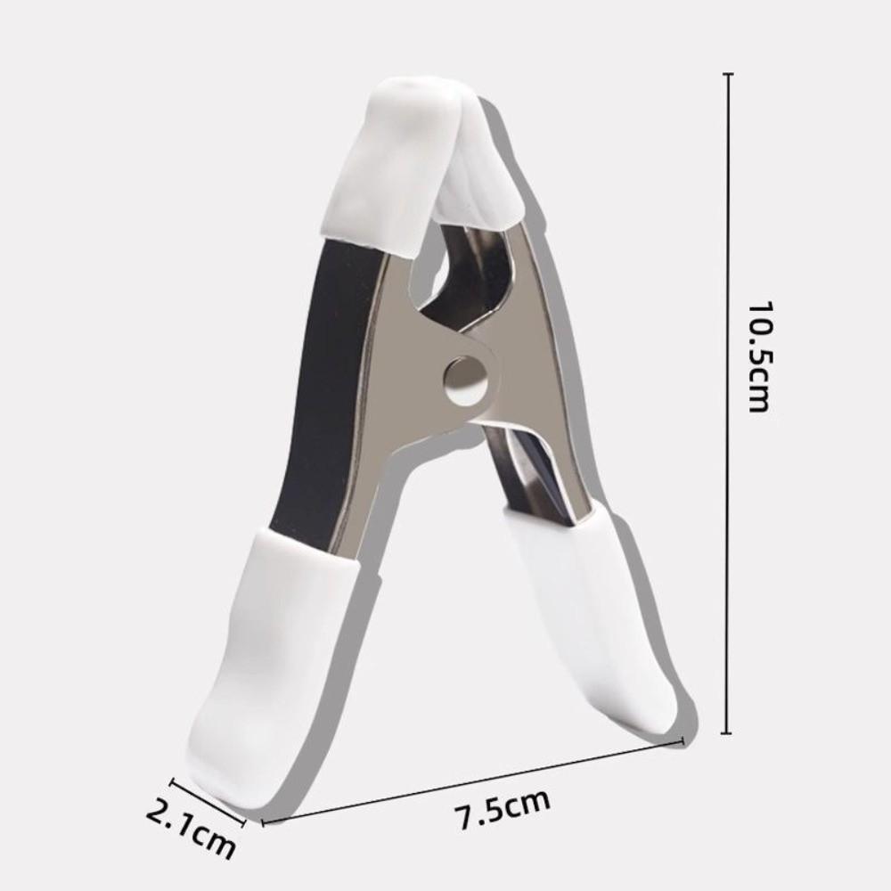 Portable Metal Wedding Dress Clip 4/6inch Multi-Purpose Spring Clamps a-shaped Non-Slip Rubber Photography Clips Backdrop Setup