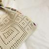 Женская вязаная крючком сумка Летняя пляжная сумка Эстетичная Легкая Прочная Вечеринка Шоппинг Свидание Сумка в стиле хиппи Вязаная сумка