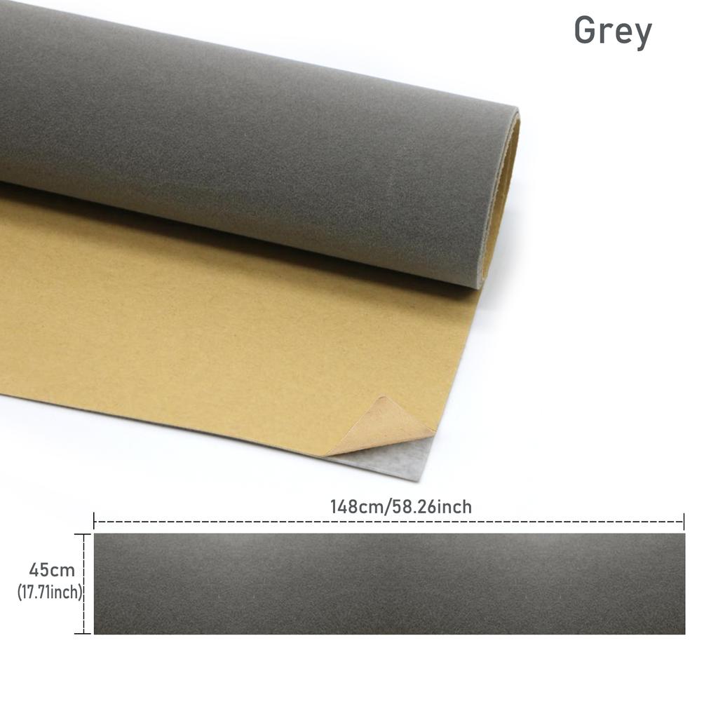 Self-Adhesive Velvet Fabric Sheets, 45x148cm Flocked Non-Woven Felt for Jewelry Box Liner, DIY Crafts, Decoration, Package - 19 Rich Colors For Choose