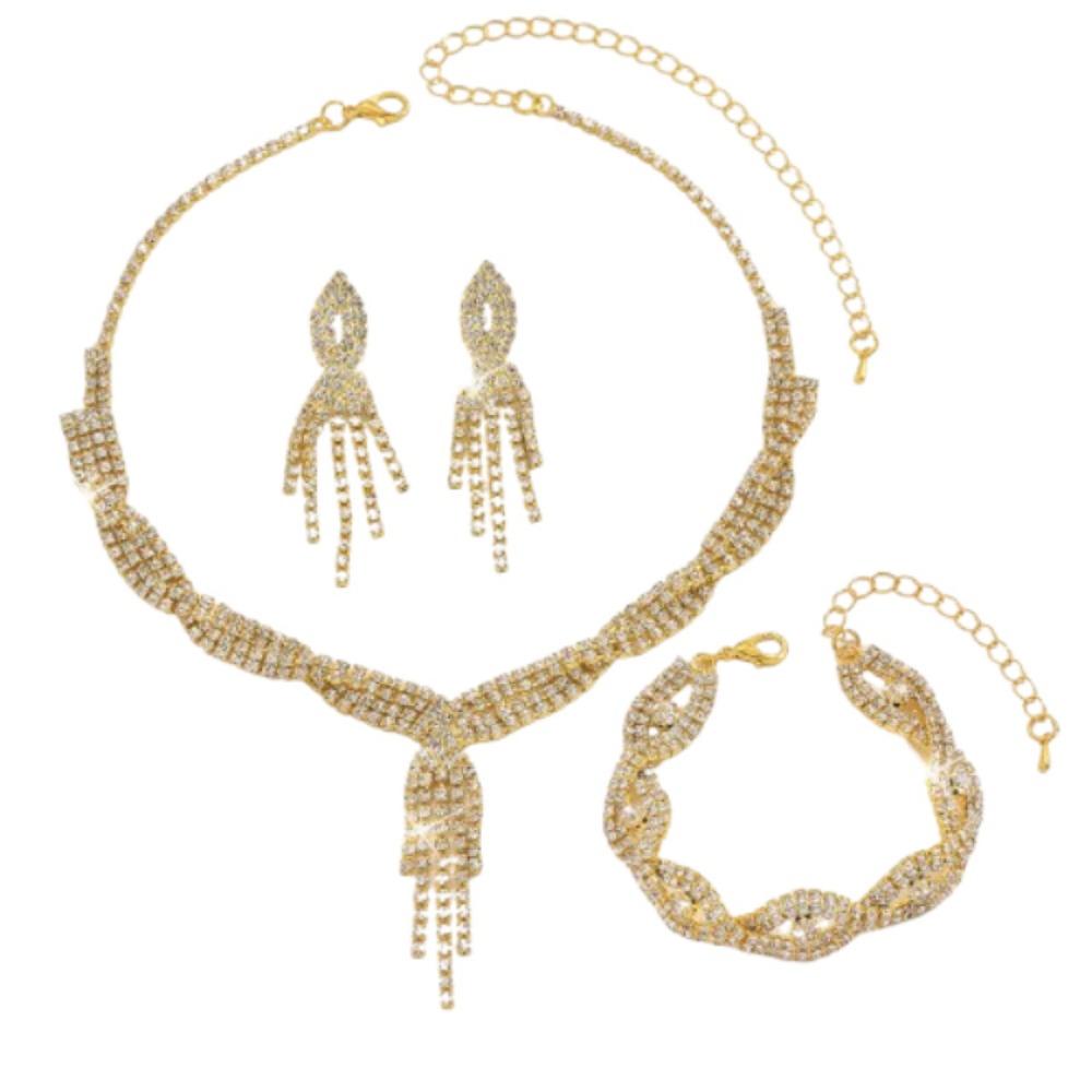 Стразы Кисточка Свадебные Свадебные Аксессуары Набор Ювелирных Изделий со Стразами Свадебные Аксессуары