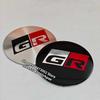 WNIS1 4pcs 56mm 60mm GR Aluminum Wheel Hub Center stickers for Toyota Modified hub center cap sticker Car Accessories