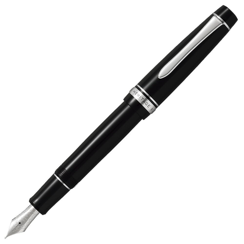 Pilot Перьевая ручка Custom Heritage 912, Fine Medium, черная, FKVH2MRBFM, (FM) (Жесткий средне-тонкий наконечник),