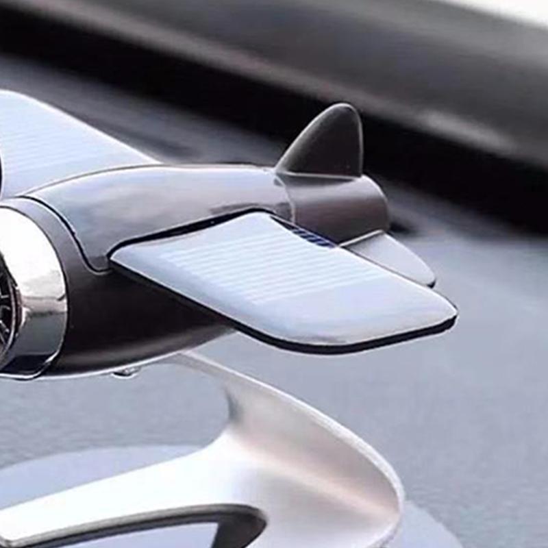 Украшение на приборную панель самолета, вращающееся от солнечной энергии, освежитель воздуха для автомобиля, аромадиффузор для ароматерапии, парфюмерная декорация для офиса, дома