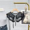Hollow Embroidered Lace Fake Collar, Lace Decorative Collar Women'S Versatile Small Outer Exquisite Small Shawl Diy Accessories