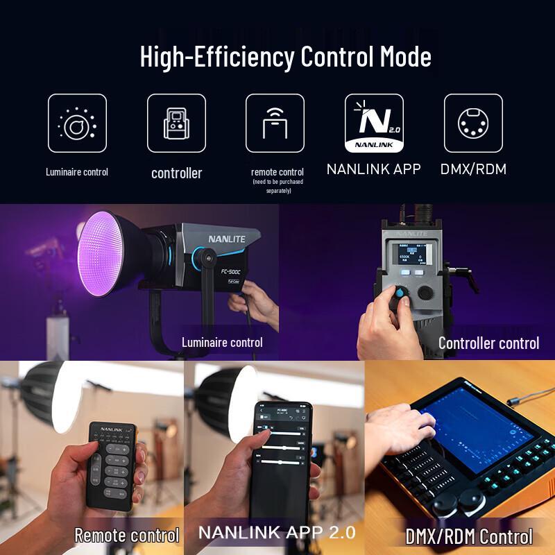 NANLITE FC-500C RGB светодиодный студийный свет