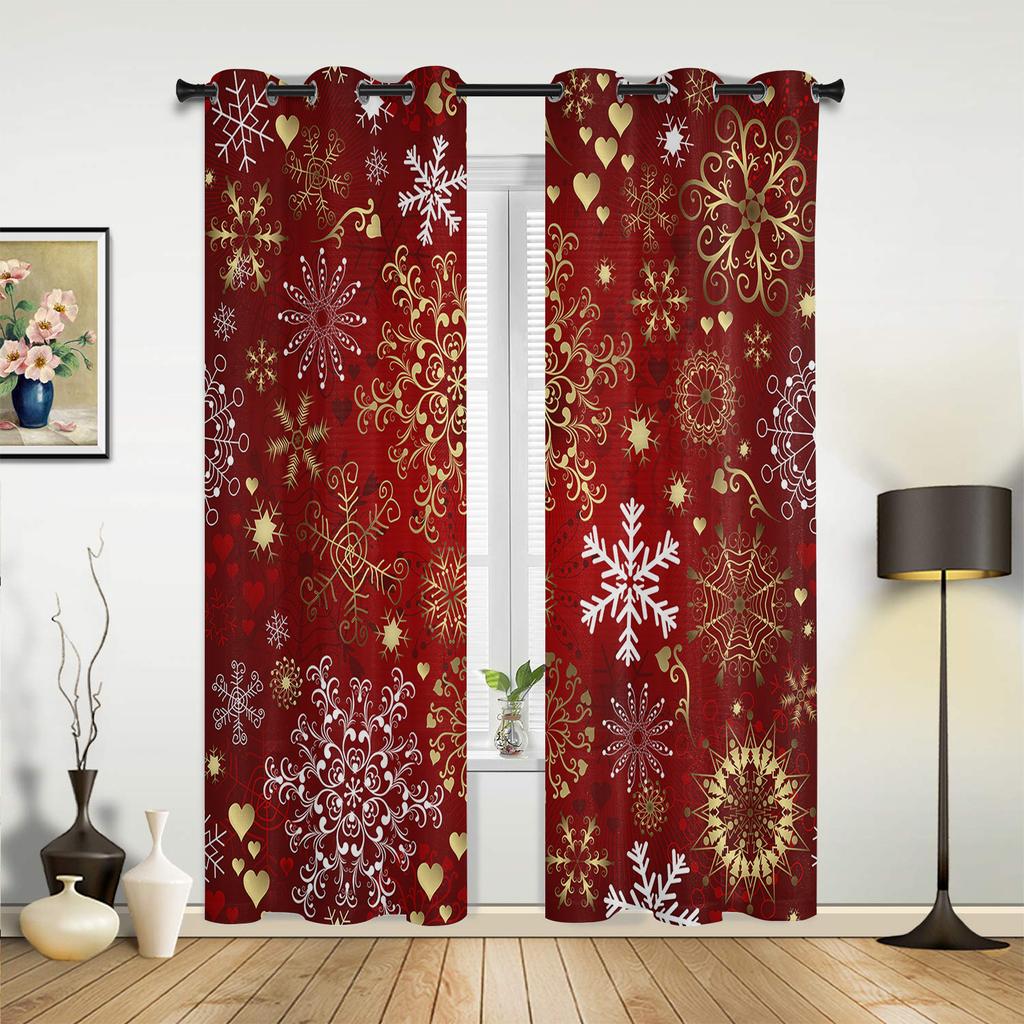 Рождественские оконные шторы, декор для дома, спальни, кухни, гостиной, рождественские украшения, рождественские подарки, Navidad Natal, Новый год 2023