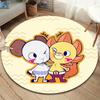 One Piece Jolly Roger Logo Round Area Rug Carpet Rug For Living Room Bedroom Sofa Playroom Decor Nonslip Floor Mat