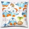Офис Гостиная Дом Наволочка Синий Пингвин Животное Наволочка Украшения для Машины