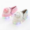 Levisfoot Benistyle Rabbit Fur Led Kids Winter Slip On