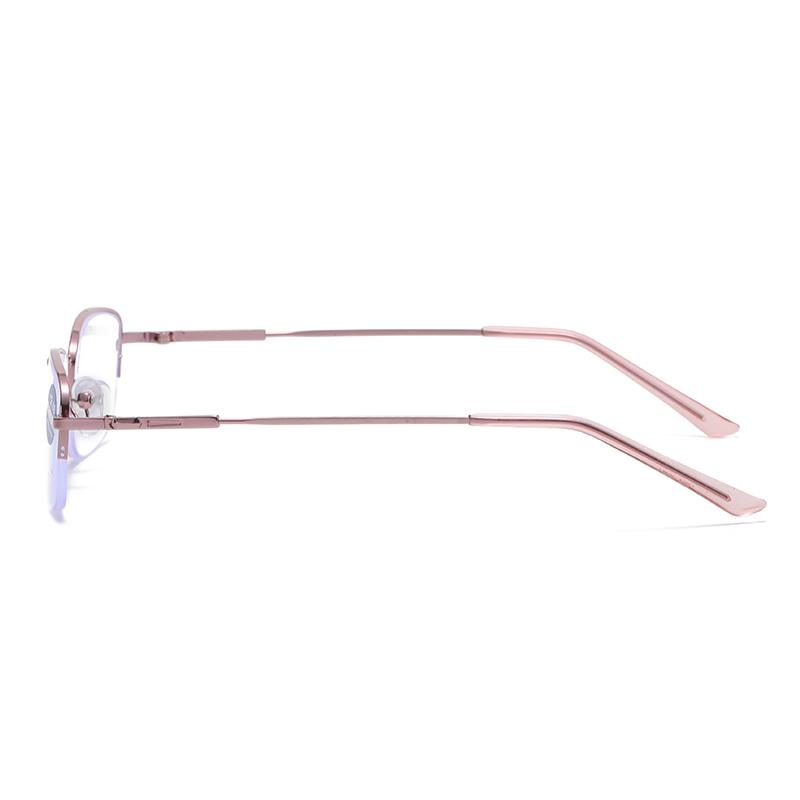 8861 Half Rim Metal Frame Presbyopia Minus 250 Blue Ray Blue Filter Supplier Glasses Women Corrective Reading Glasses