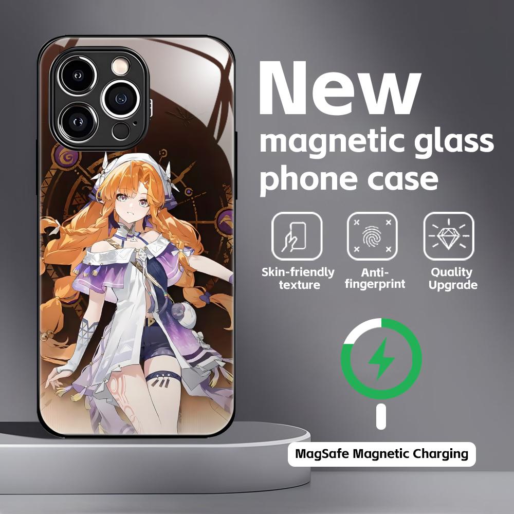 Wuthering Waves SIGRIKA Phone Case For iPhone17 16 15 14 13 12 11 X XR XS 8 Plus Mini Pro Max Glass Magnetic Case