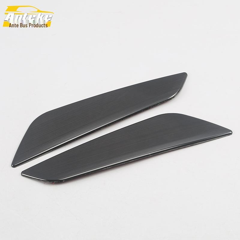 Compatible 17+ 5 Series Front Fender Sticker Sequin & Door Stainless Steel Fender Car Accessories.