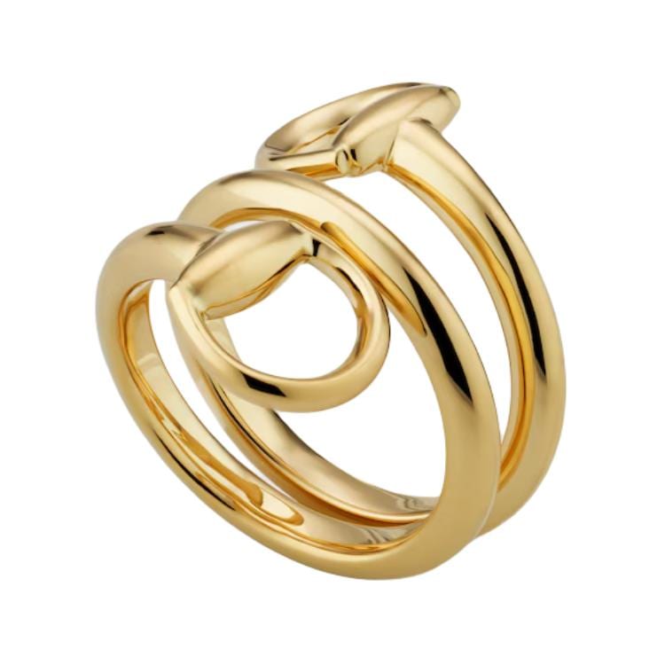 GUCCI Horsebit 18k Contrarie Ring 837799-J8500-8000