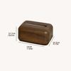 Ins Style Imitation Wood Grain Tissue Box Anti Slip Napkin Dispenser  Coffee Table