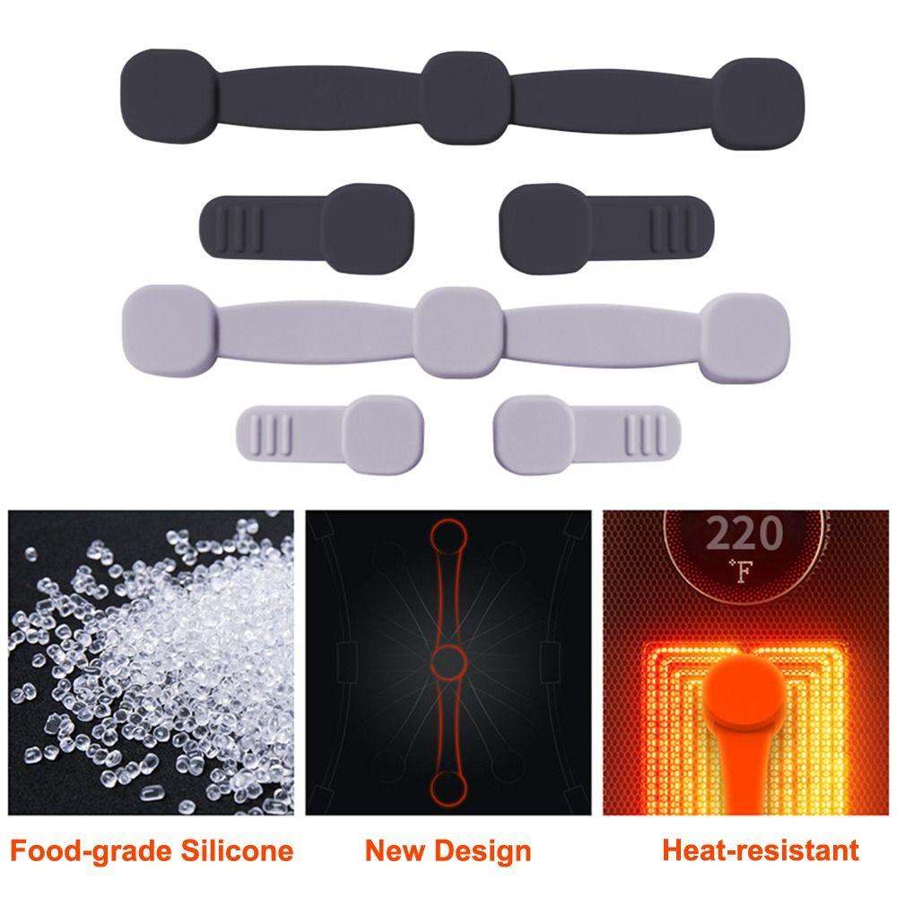 1 шт. Фиксация Магнит для аэрофритюрницы Силиконовая пряжка Не царапающийся Держатель для бумаги для пергаментной бумаги