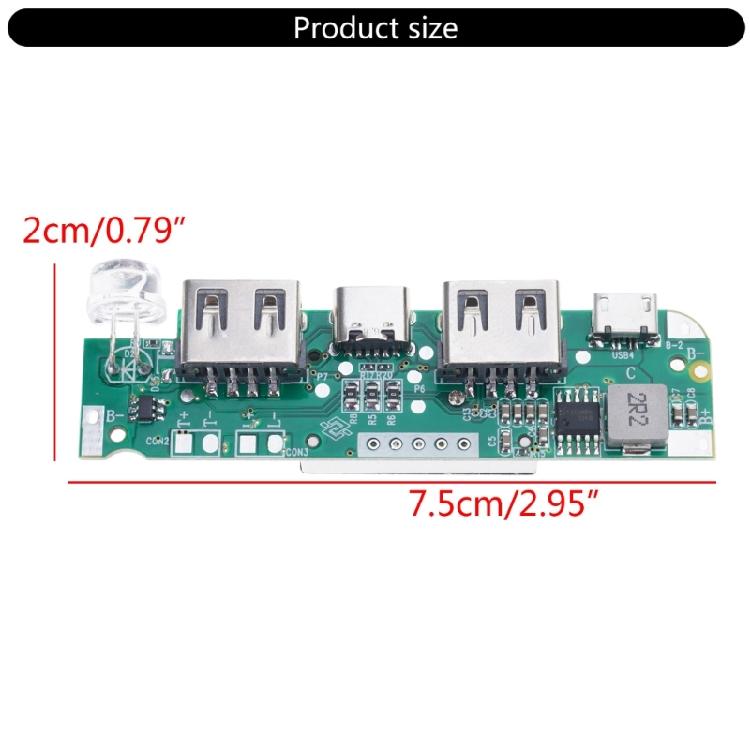 3.7V Двойной USB 5V2A Плата-модуль Power Bank для DIY Power Bank Мобильная зарядка