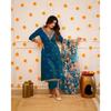 Women Bollywood Kurta Pant Dupatta Set Indian Designer Ethnic Top Tunic Kurti VFP-1862a