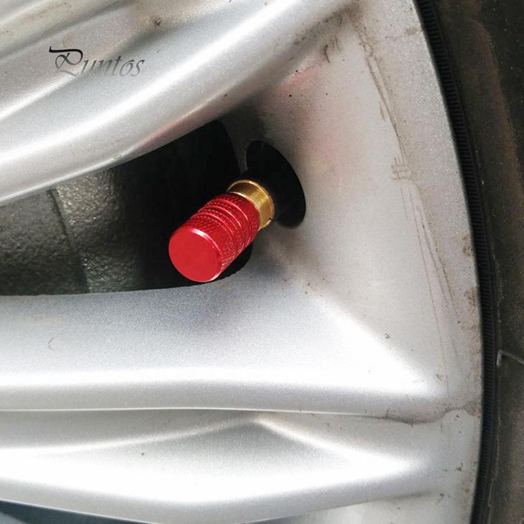 4Pcs Aluminum Alloy Car Wheel Tyre Tire Air Pressure Valve Stem Cap Dust Cover