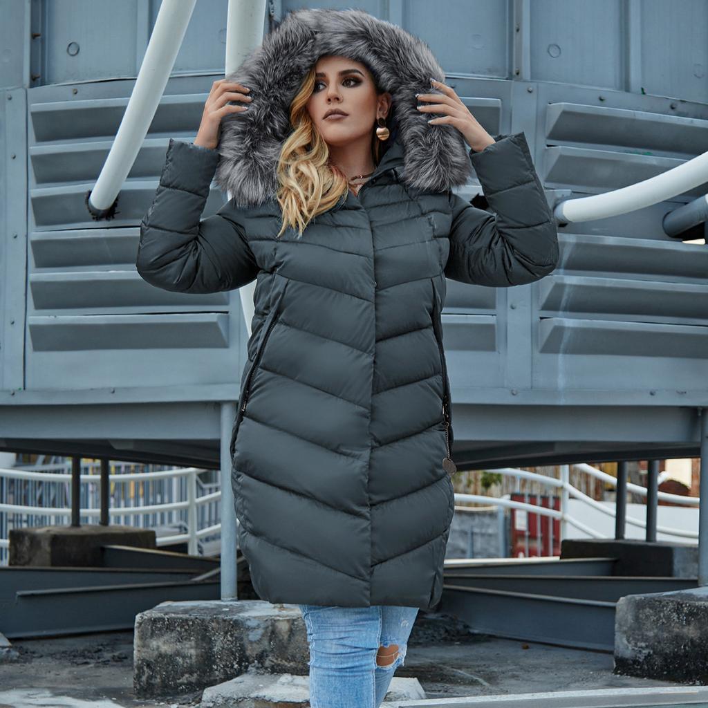 Astrid Winter Jacket Women Parka Plus Size 6xl Fur Long Hooded Warm Zipper Cotton Coat Office Lady Outwear