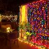 Рождественская светодиодная гирлянда с функцией памяти, 8 режимов, звезда-верхушка, водонепроницаемая, питание от USB, огни для рождественской елки