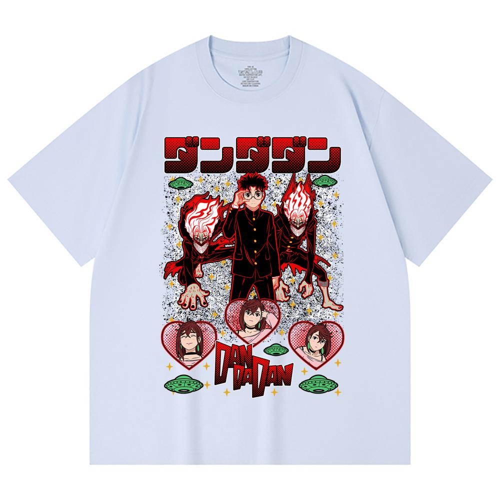 230 Gsm 100% Cotton Dandadan V27 Okarun Print Unisex Heavy Cotton T Shirt