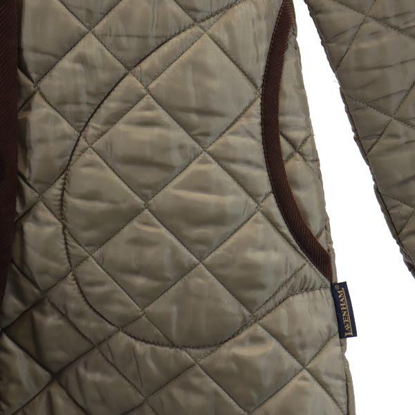 LAVENHAM Стеганое пальто 6 Коричневый капюшон Женский Б/у