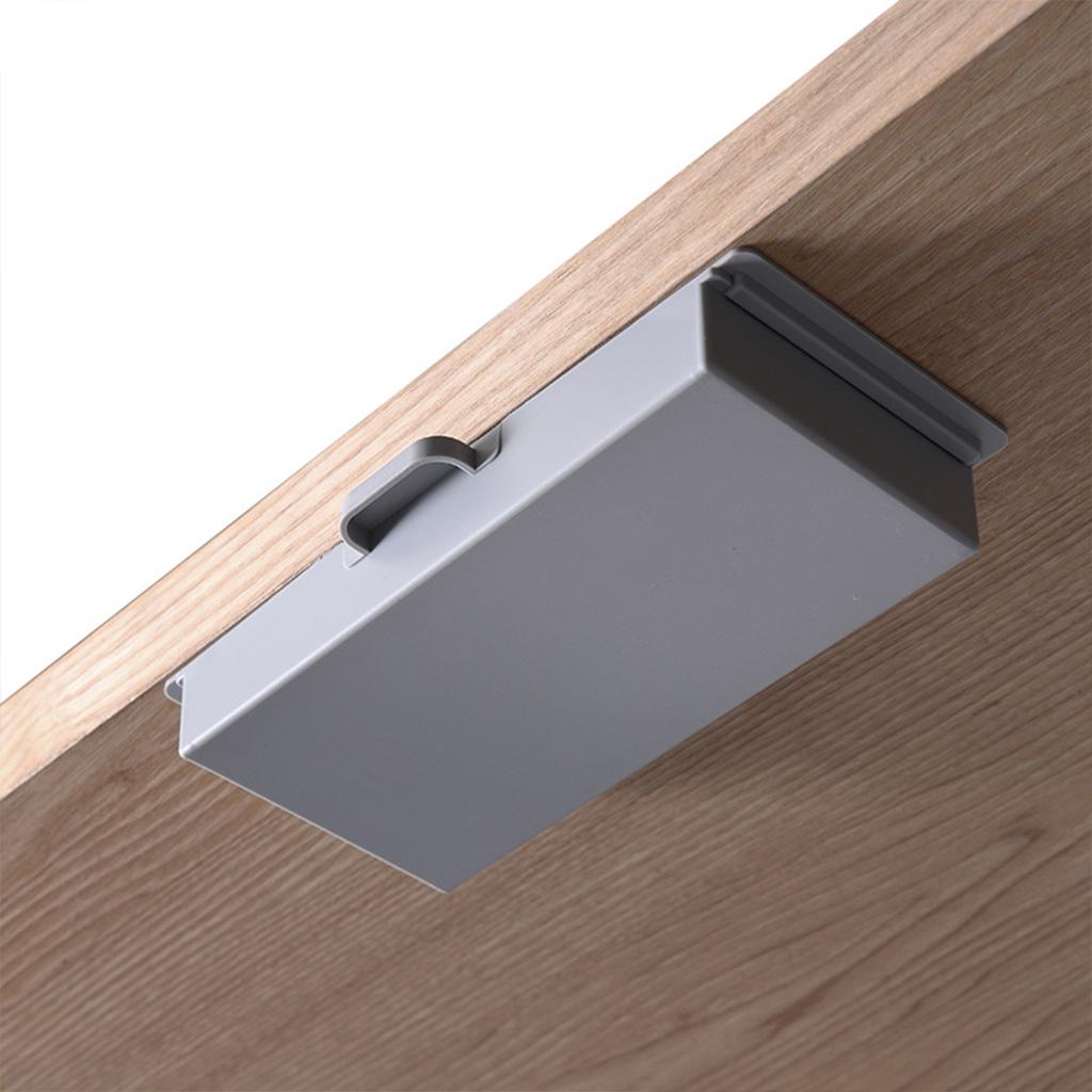 Подстольный ящик для хранения, выдвижной стол, клейкая канцелярская ручка, органайзер для домашней кухни, вилка, ложка