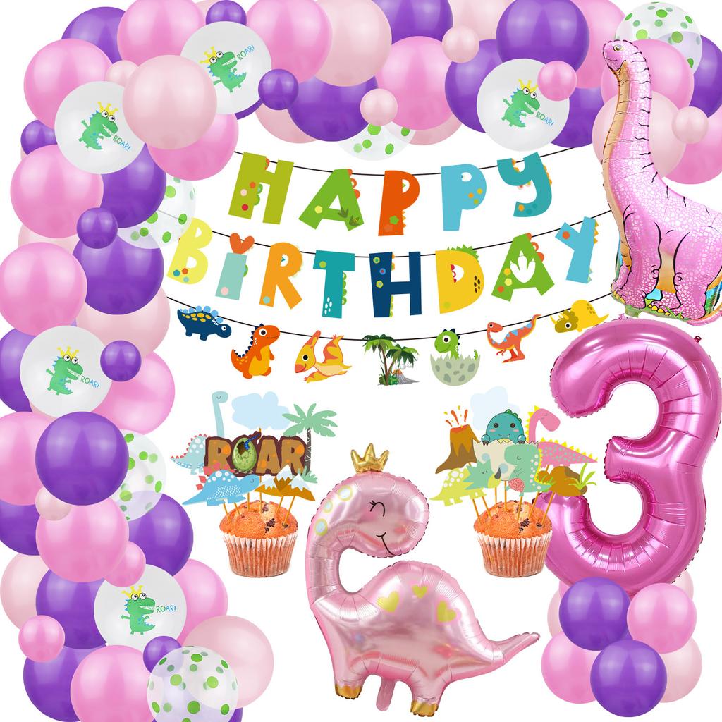 Костюм на тему динозавров, День рождения мальчика и девочки, Украшение для детской вечеринки по случаю дня рождения, Стена-фон из воздушных шаров с динозаврами
