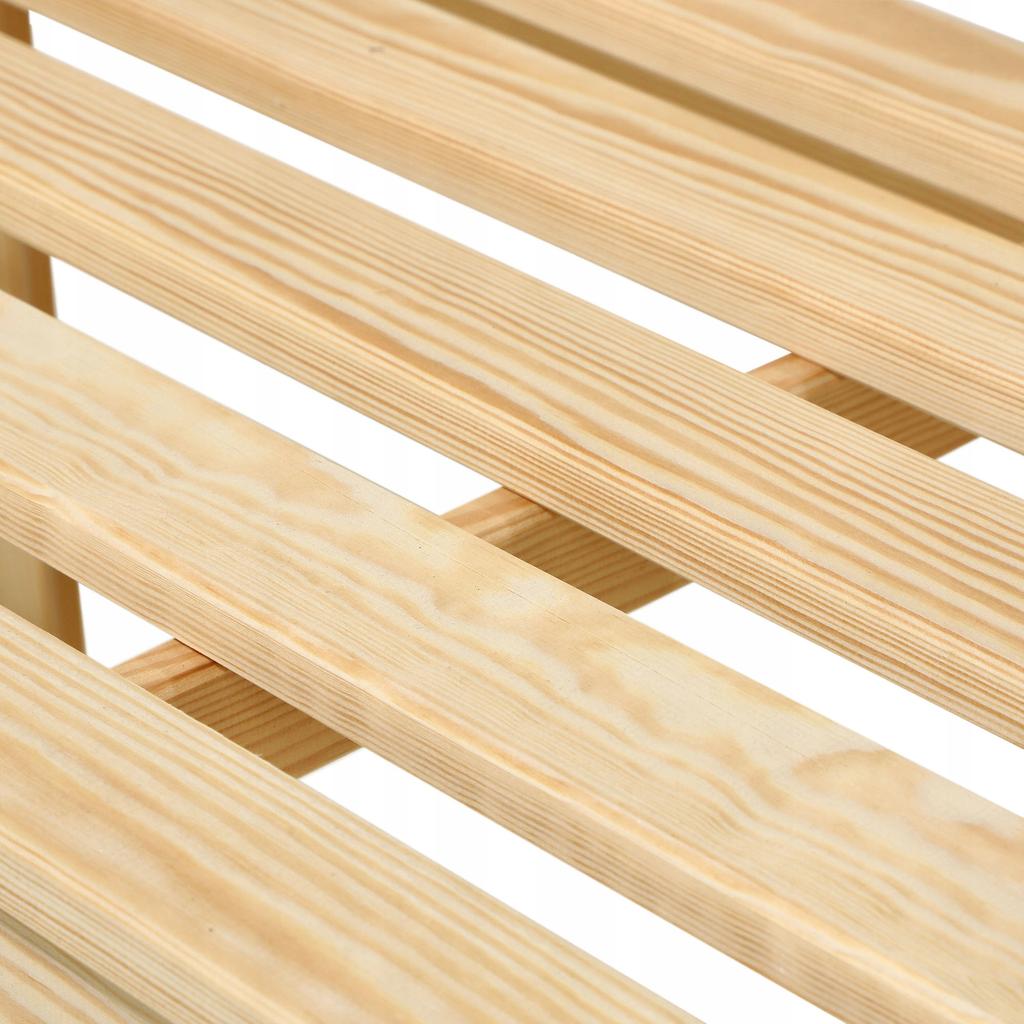 KADAX Садовая скамейка со спинкой деревянная парковая 119 см терраса сад