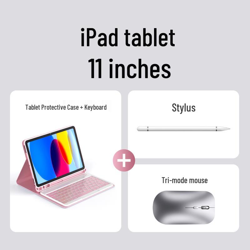 SuoYing Чехол-клавиатура для iPad Bluetooth с мышью и стилусом