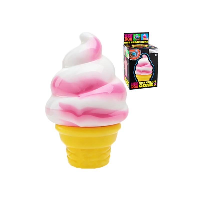 New Modelneedoh Nice Cream Cone Colorful Ice Cream Shaped Sensory Stress Reliever Fidget Toys Anxiety & Focus For Adults Gifts