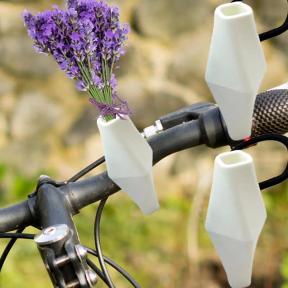Eye-catching Bike Vases Holder Unique Vase Handlebar Ornament Simple Bike Flower Vases Outdoor