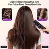 Cordless Rechargeable Hair Straightener Brush, Negative Ions Hair Straightener Comb with 3 Temp Settings, Fast Heating & Display