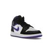 Кроссовки Air Jordan 1 Mid GS Dark Iris Purple Black White 554725-095