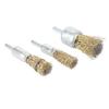 3PCS Wire Brush Wheel Drill Brush Set Coarse Crimped Wire Wheel for Drill Attachment