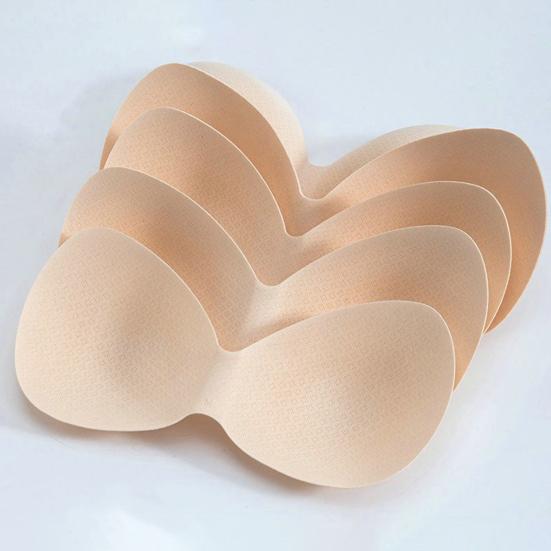 Bra Pad 0.1cm Ultra Thin Good Breathability Bra Insert Triangle Sponge Push Up Bra Pad Women Invisible Insert Bikini Breast