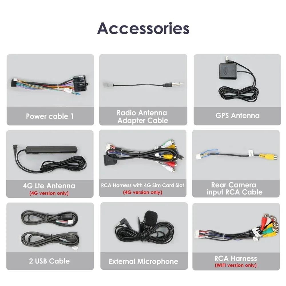 Hizpo Carplay 4G Cam Android 13 Автомобильное радио для Hyundai I30 2006 - 2011 Руководство Мультимедиа Видео Плеер GPS 2din Авторадио Интеллектуальный Экран RDS