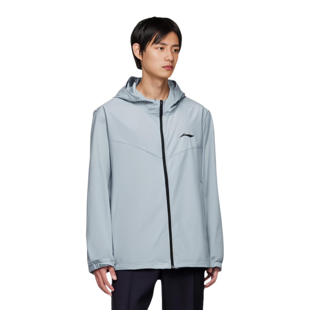 Li Ning Running Series UPF 50+ однотонная, ледяная, удобная, влагоотводящая, светоотражающая, солнцезащитная одежда, мужская одежда, темно-синий AFDT185-11