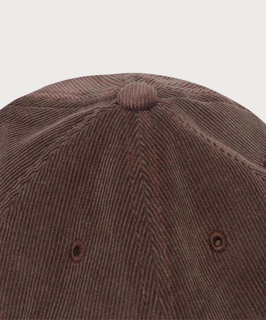 COVERNAT Authentic Logo Corduroy 5-Panel Cap Brown