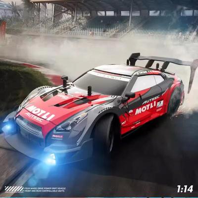 2024 Новинка 1:14 RC Car GTR 2.4G Drift Racing Car 4WD Off-Road Radio Remote Control Vehicle Electronic Hobby Toys for Kids Gift
