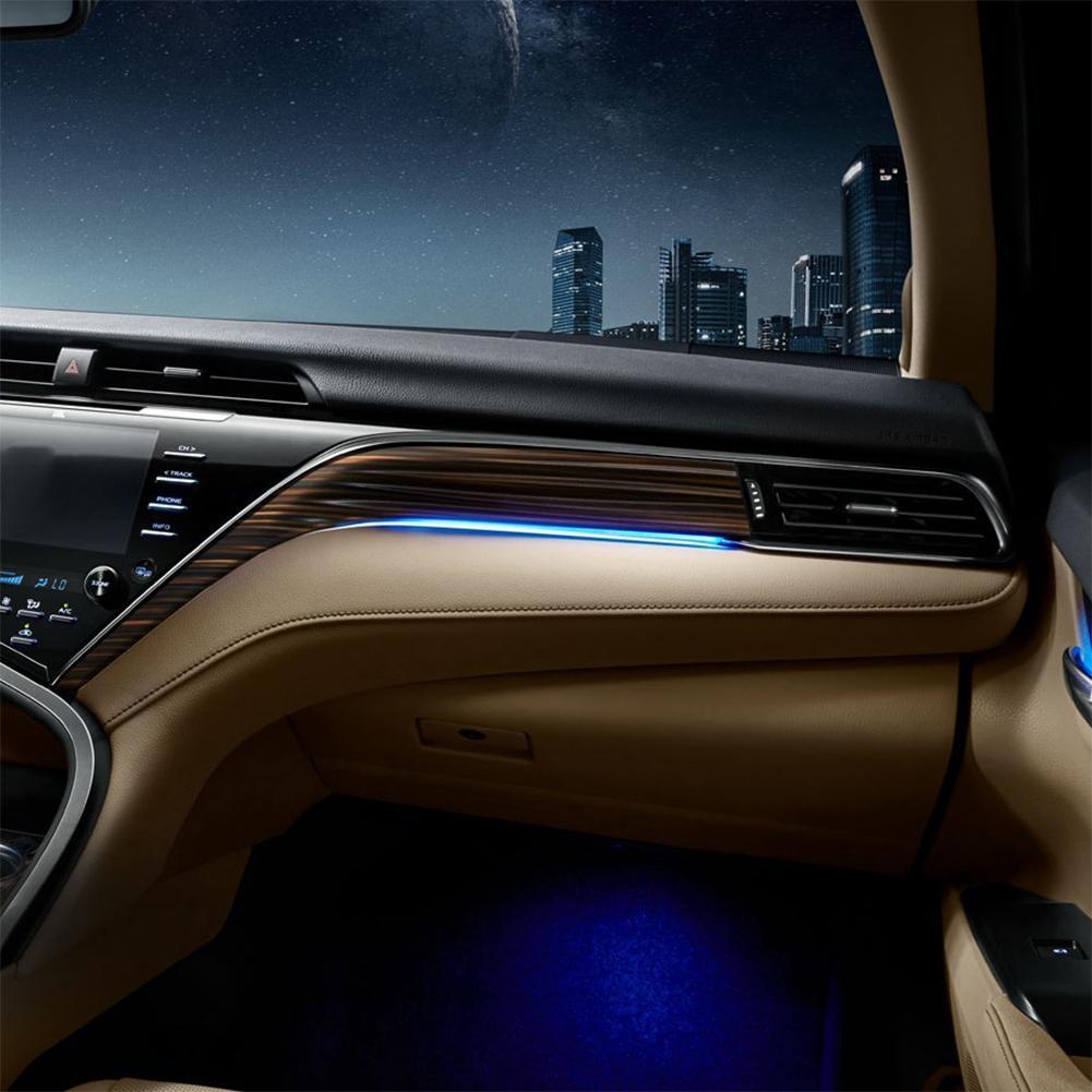 Car Interior LED Center Console Ambient Lights Decorative Lights Auto Atmosphere Light Lamp Tools For Toyota Camry 18-21 Neon Lights 4