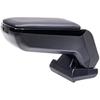 RATI ARMSTER S Armrest Suitable for HYUNDAI I20 2020- / BAYON 2021- [black,vegan Leather] with Storage That Can Be Installed
