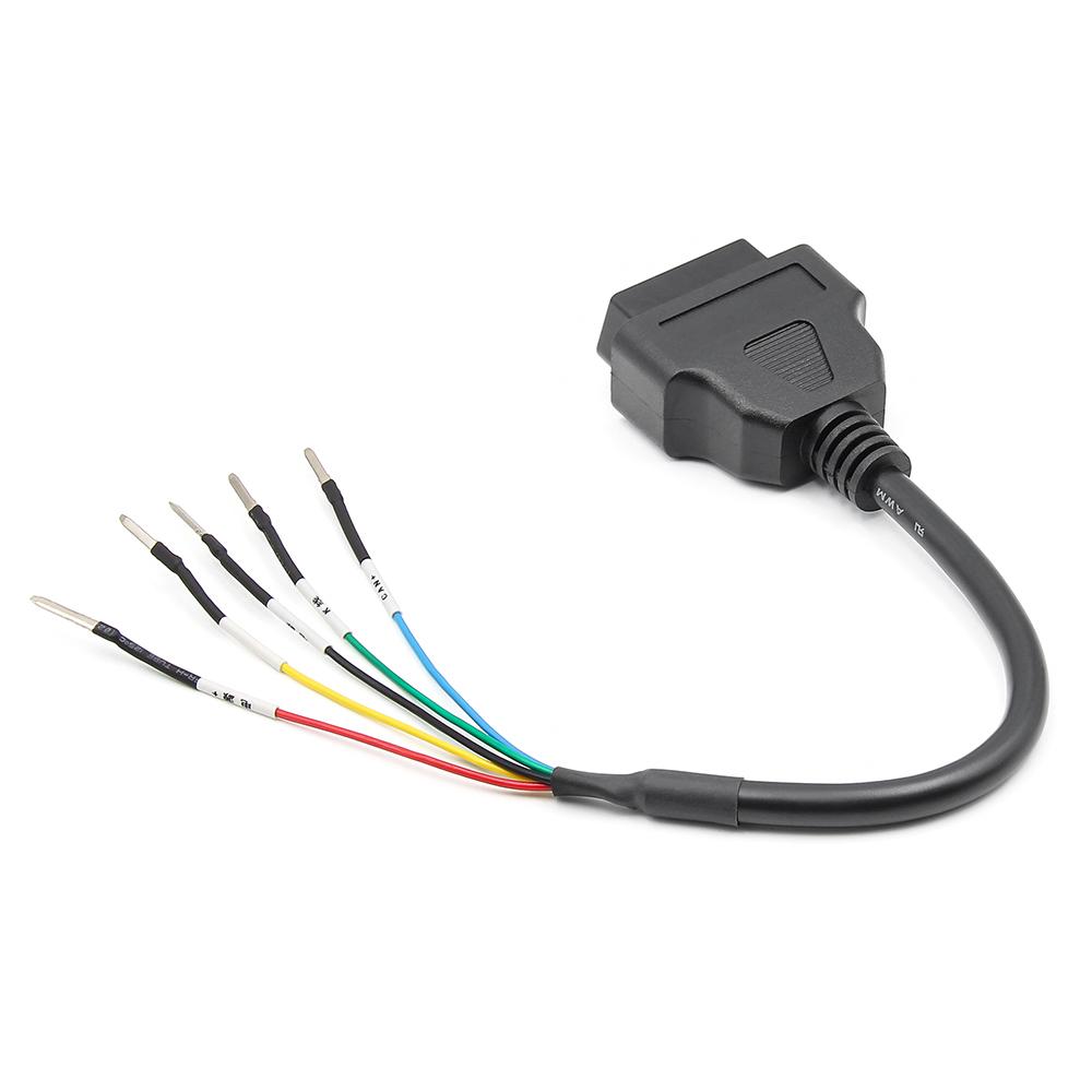 Универсальный диагностический кабель OBD2 для мотоцикла K+CAN 16-контактный удлинитель-тестер перемычками Для автомобиля Грузовика OBD 16-контактный штекер Провода перемычки