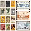 Kitchen Plaques Laundry Vintage Metal Plates Pub Cafe Bar Decorative Signs Wall Stickers Tip Board Art Poster Home Decor YL087
