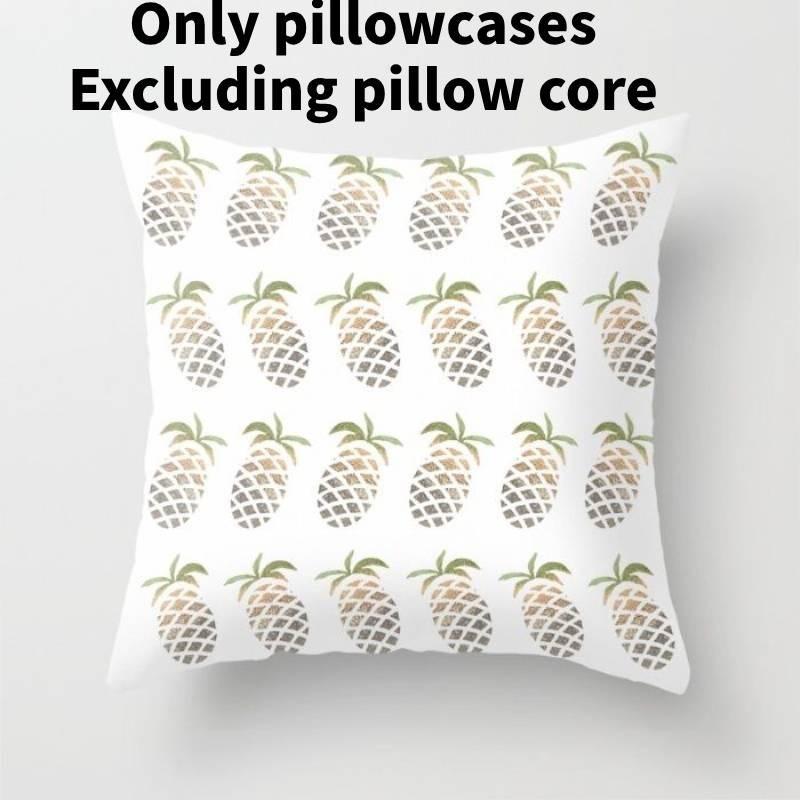 Современная минималистичная хлопковая мультяшная наволочка с буквенным принтом, мягкая плюшевая наволочка из ткани «персиковая кожа»