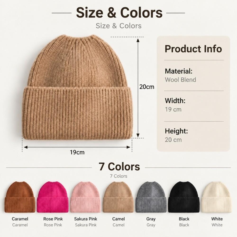 Windproof Knitted Hat Keep warm Winter Hat Fashion High Ponytail Beanie Hat Women And Girls